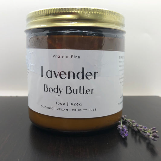 Lavender Body Butter - 15 oz (Prairie Lavender)
