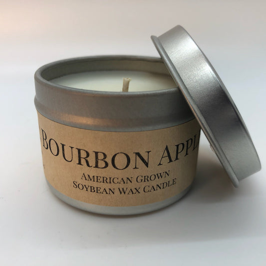 Bourbon Apple Soy Candle | 2 oz Travel Tin