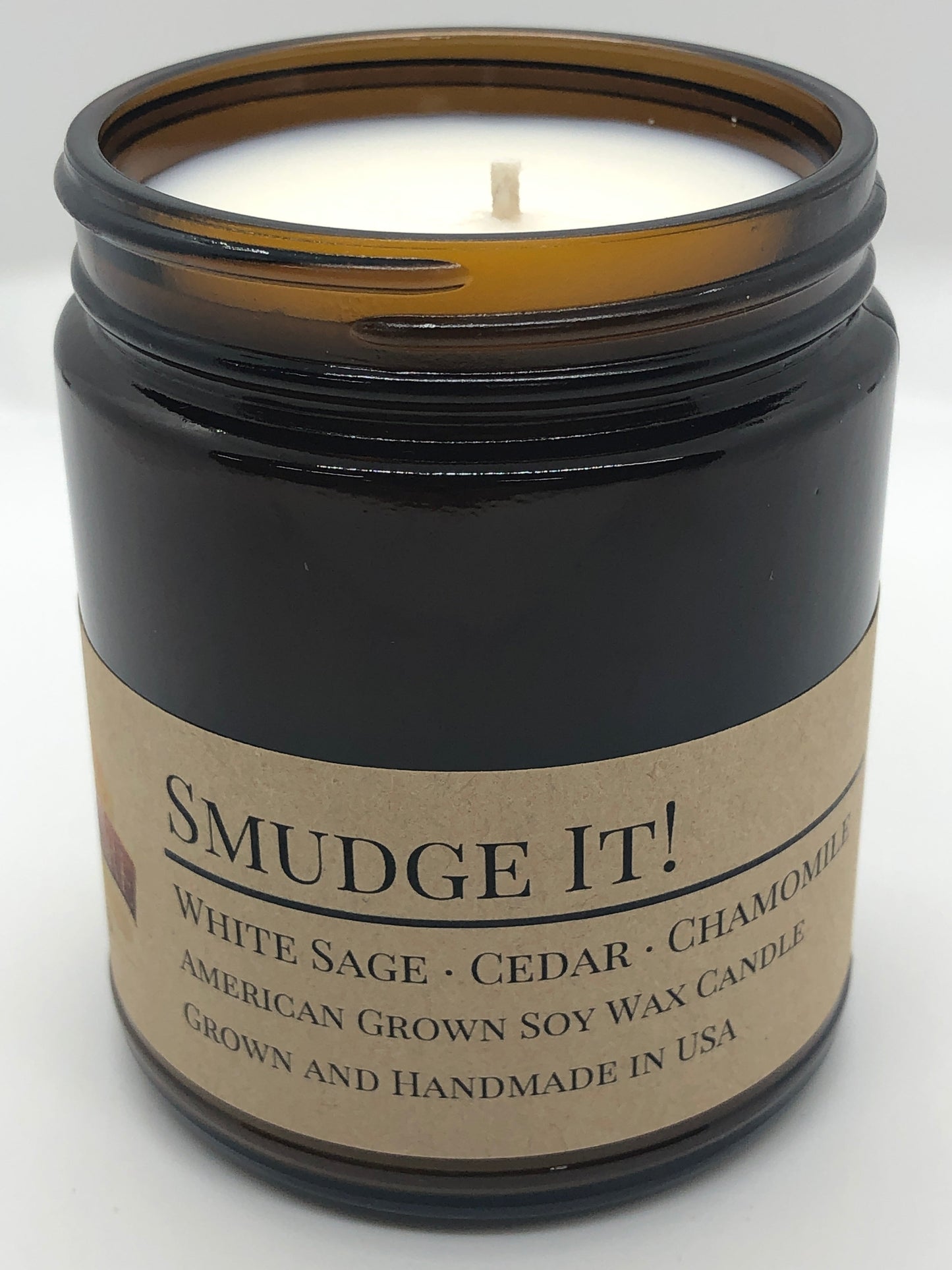 Smudge It! Soy Candle | 9 oz Amber Apothecary Jar