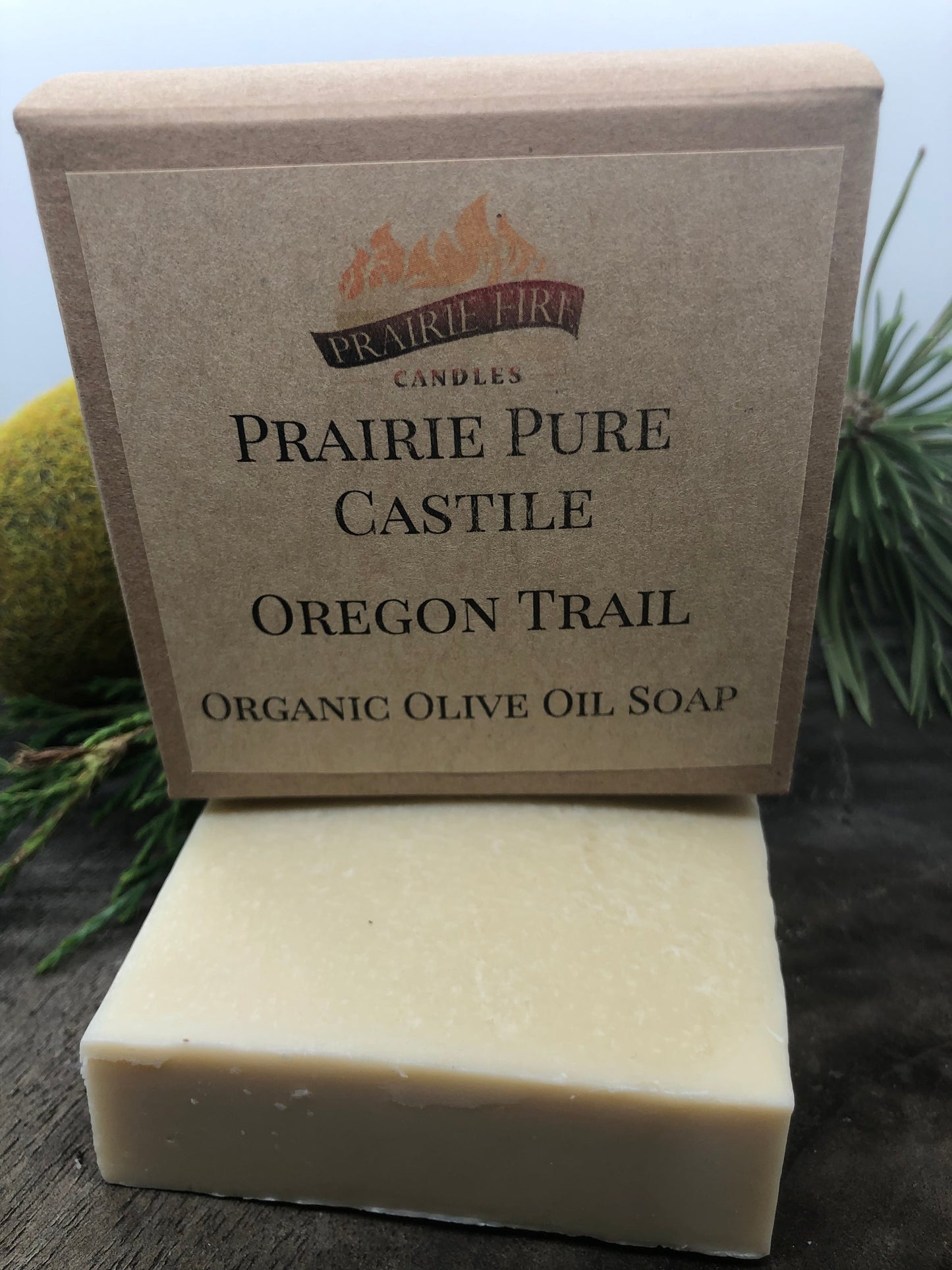 Oregon Trail Real Castile Organic Olive Oil Soap for Sensitive Skin - Dye Free - 100% Certified Organic Extra Virgin Olive Oil