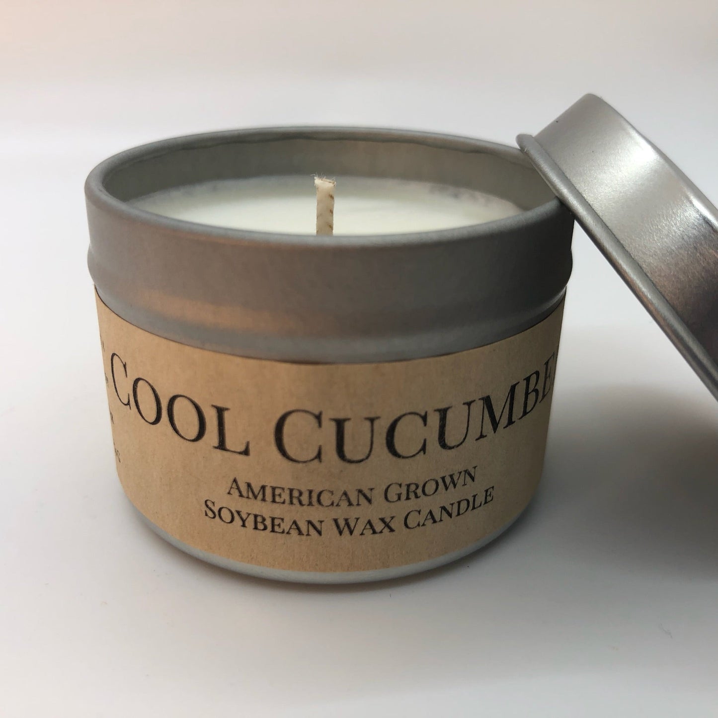 Cool Cucumber Soy Candle | 2 oz Travel Tin